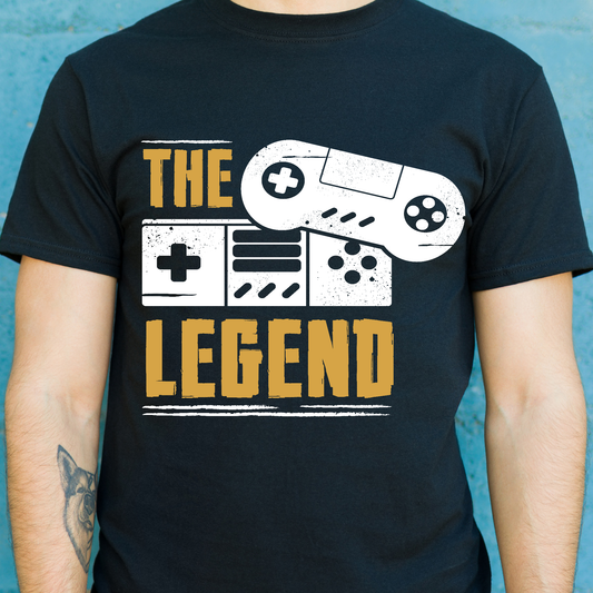 The legend video game vector art gamer t-shirt - Premium t-shirt from Lees Krazy Teez - Just $19.95! Shop now at Lees Krazy Teez