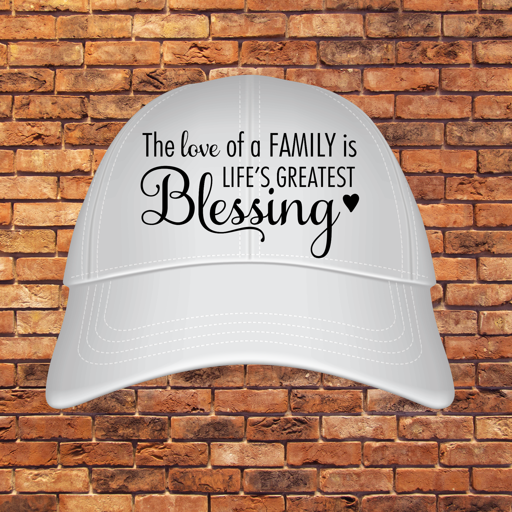 The love of a family is a blessing cap hat - Premium hat from Lees Krazy Teez - Just $29.95! Shop now at Lees Krazy Teez