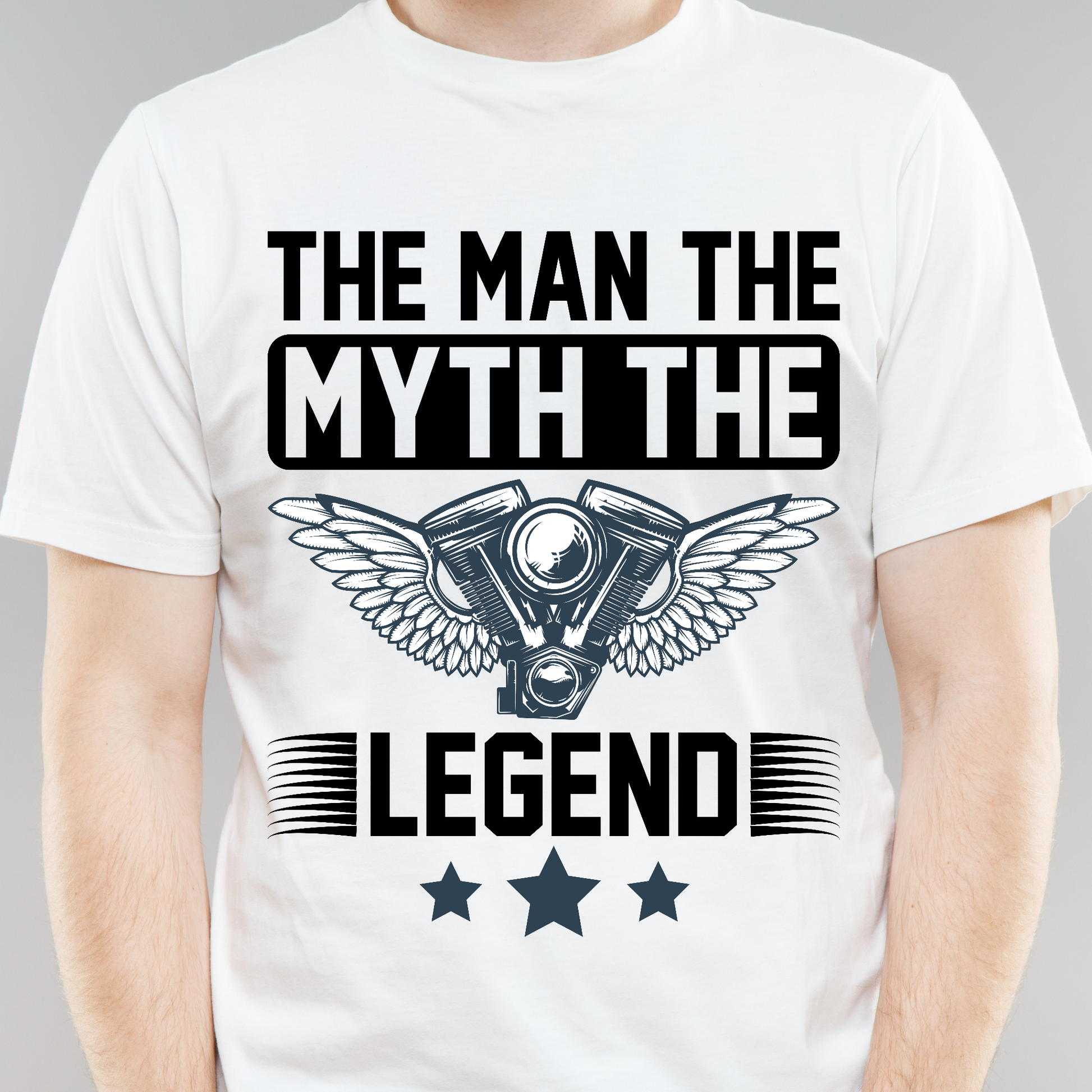 The man the myth the legend motorcycle sports Men's t shirt - Premium t-shirt from Lees Krazy Teez - Just $21.95! Shop now at Lees Krazy Teez