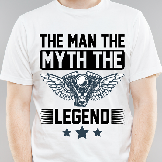 The man the myth the legend motorcycle sports Men's t shirt - Premium t-shirt from Lees Krazy Teez - Just $21.95! Shop now at Lees Krazy Teez
