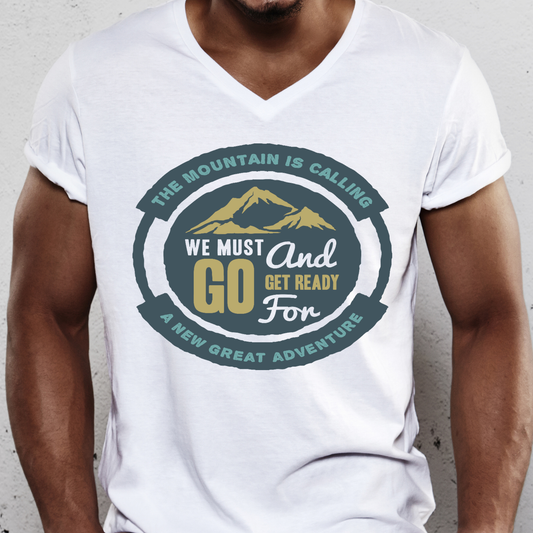 The mountain is calling we must go Men's t-shirt - Premium t-shirt from Lees Krazy Teez - Just $19.95! Shop now at Lees Krazy Teez