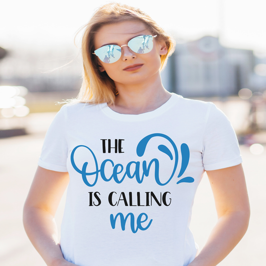 The ocean is calling me vacation Women's t-shirt - Premium t-shirt from Lees Krazy Teez - Just $19.95! Shop now at Lees Krazy Teez
