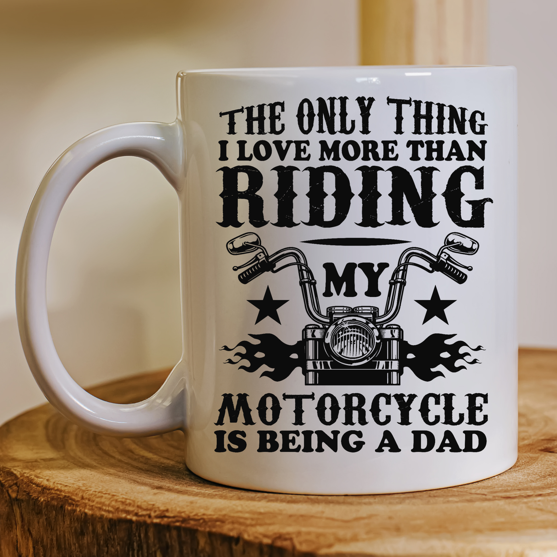The only thing i love more than riding Dad Father's day Mug - Premium mugs from Lees Krazy Teez - Just $24.95! Shop now at Lees Krazy Teez