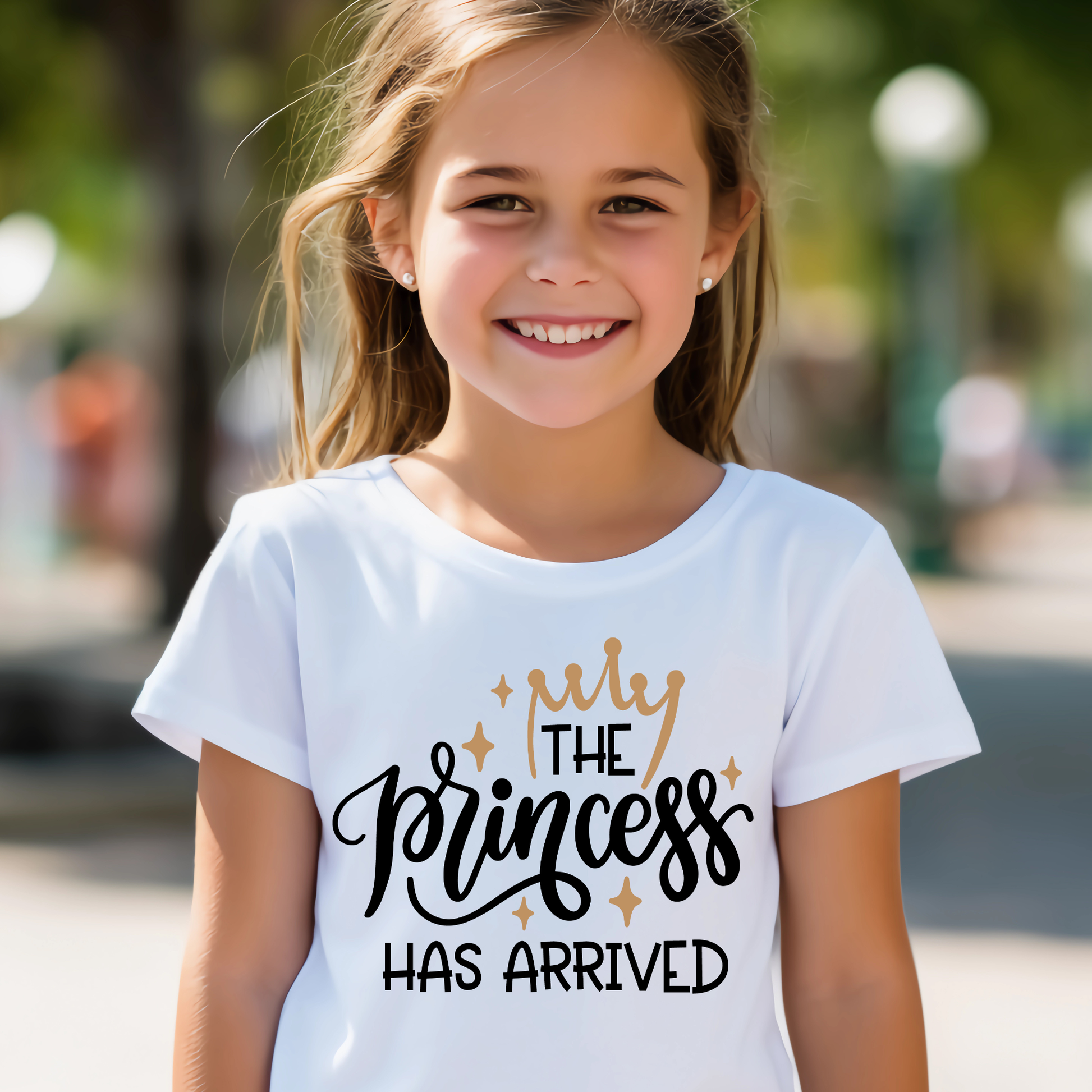 The princess has arrived girls t-shirt - Premium t-shirt from Lees Krazy Teez - Just $19.95! Shop now at Lees Krazy Teez