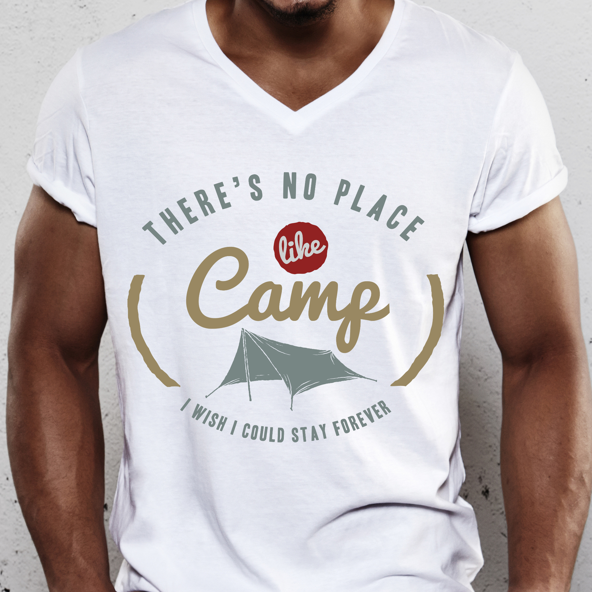 There's no place like camp i wish i could stay forever camping t-shirt - Premium t-shirt from Lees Krazy Teez - Just $19.95! Shop now at Lees Krazy Teez