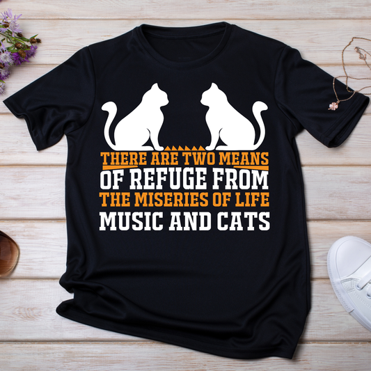 There are two means of refuge from animal Women's t-shirt - Premium t-shirt from Lees Krazy Teez - Just $21.95! Shop now at Lees Krazy Teez