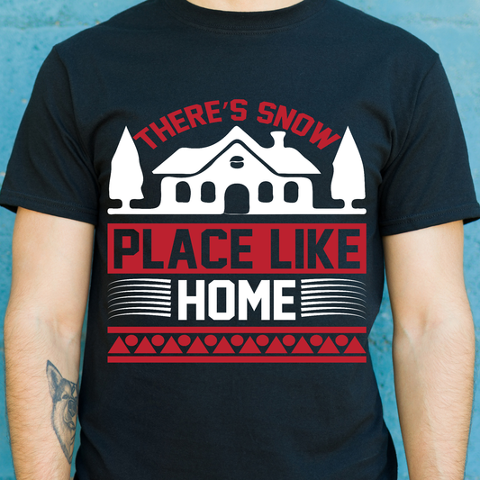 There snow place like home winter holiday t-shirt - Premium t-shirt from Lees Krazy Teez - Just $21.95! Shop now at Lees Krazy Teez