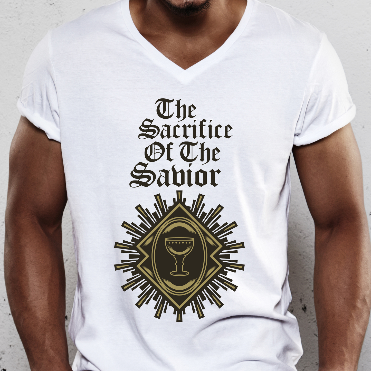 The sacrifice of the savior christian Men's t-shirt - Premium t-shirt from Lees Krazy Teez - Just $19.95! Shop now at Lees Krazy Teez