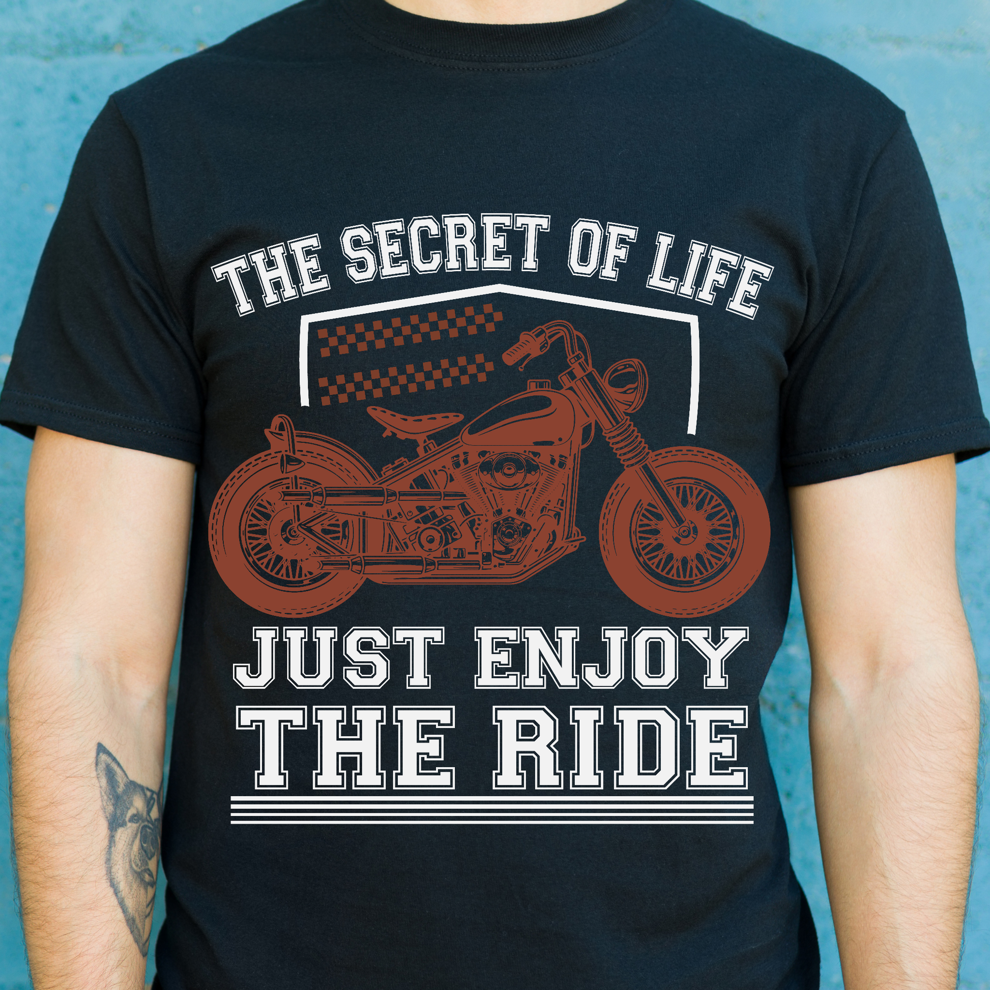 The secret of life just enjoy the ride motorcycles t-shirt - Premium t-shirt from Lees Krazy Teez - Just $19.95! Shop now at Lees Krazy Teez