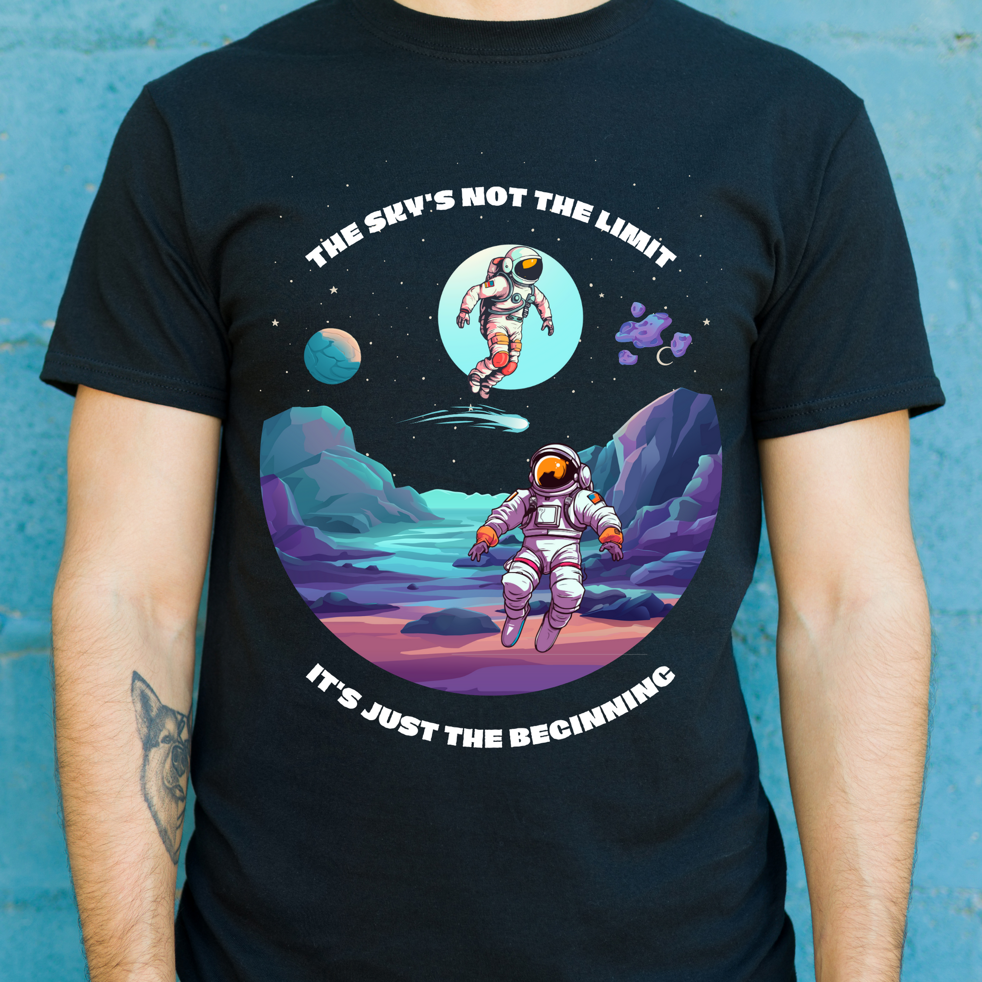 The sky's not the limit never surrender awesome t-shirt - Premium t-shirt from Lees Krazy Teez - Just $21.95! Shop now at Lees Krazy Teez