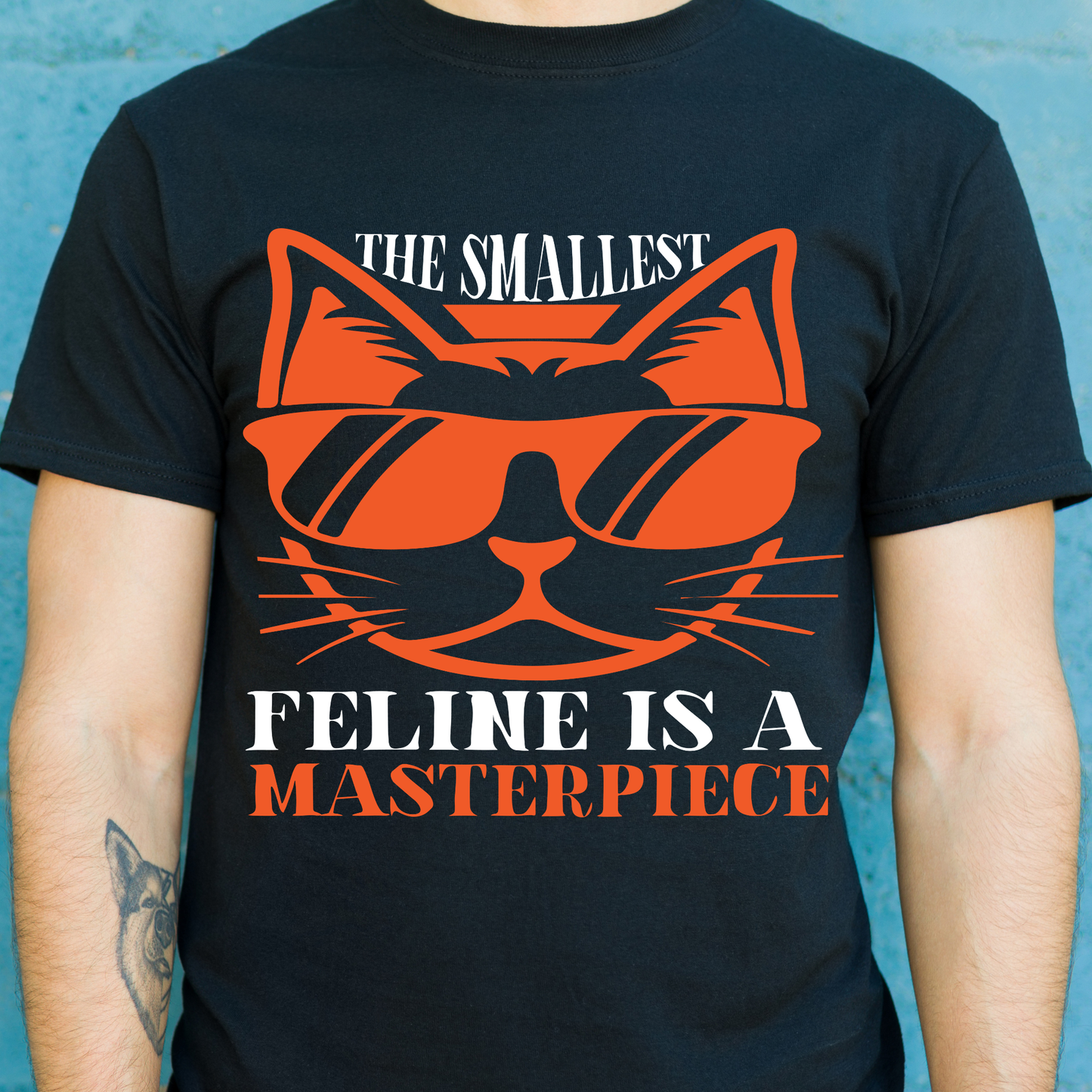 The smallest feline is a masterpiece animal Men's t-shirt - Premium t-shirt from Lees Krazy Teez - Just $21.95! Shop now at Lees Krazy Teez