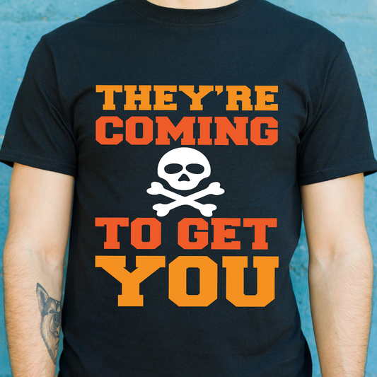 They're coming to get you Halloween holiday t-shirt - Premium t-shirt from Lees Krazy Teez - Just $21.95! Shop now at Lees Krazy Teez