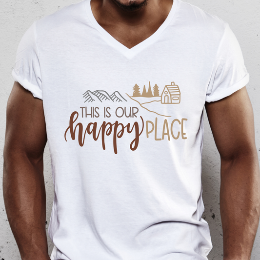 This is our happy place camping Men's t-shirt - Premium t-shirt from Lees Krazy Teez - Just $19.95! Shop now at Lees Krazy Teez