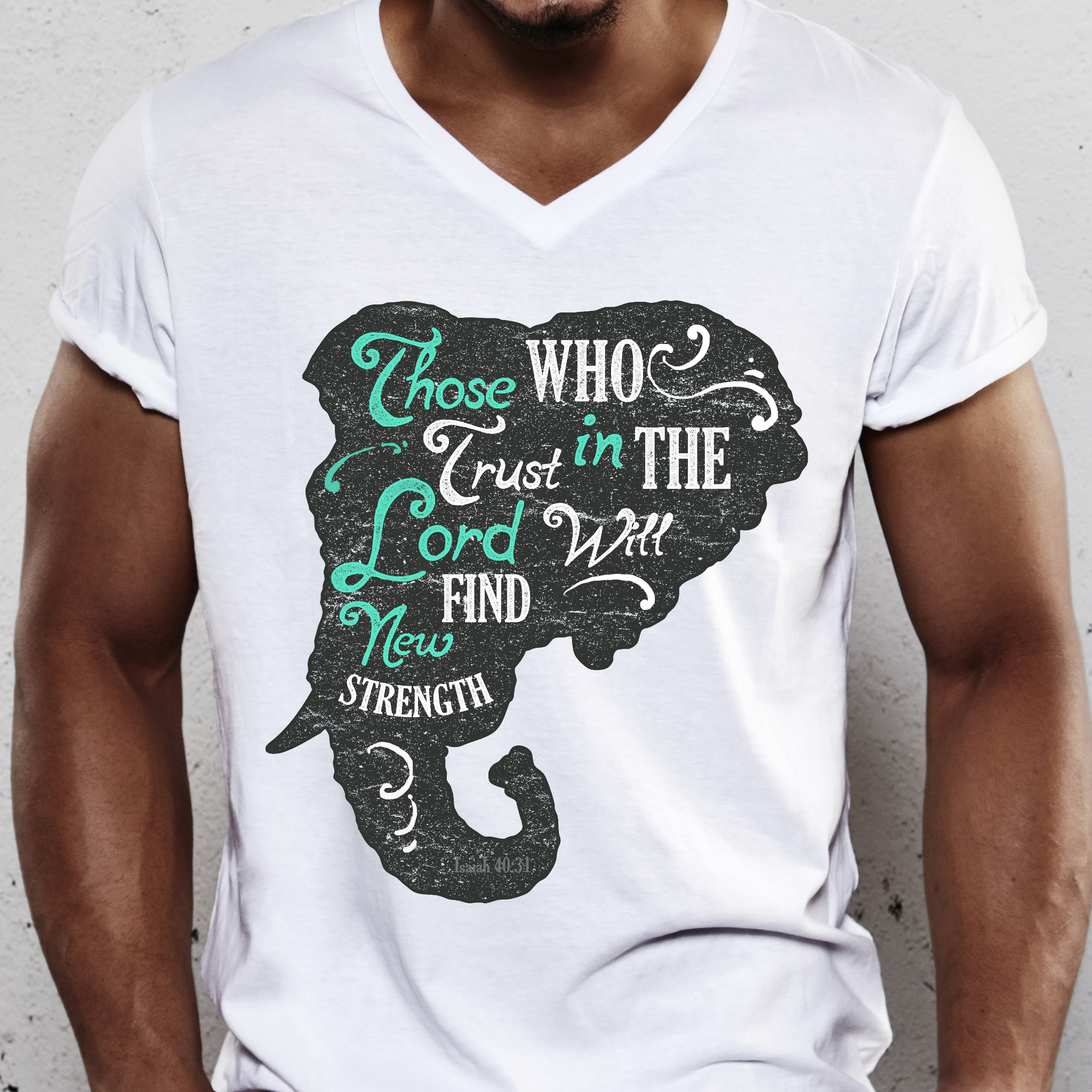 Those who trust in the lord will find new strength Christian tshirt - Premium t-shirt from Lees Krazy Teez - Just $19.95! Shop now at Lees Krazy Teez