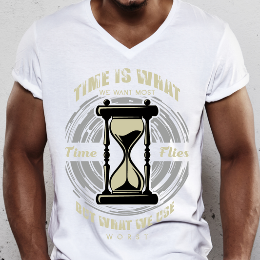 Time is what we want most motivational workout Men's t-shirt - Premium t-shirt from Lees Krazy Teez - Just $19.95! Shop now at Lees Krazy Teez