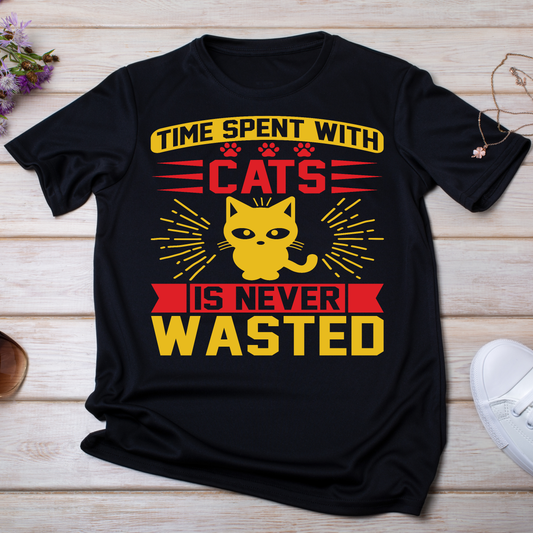 Time spend with cats is never wasted animal Women's t-shirt - Premium t-shirt from Lees Krazy Teez - Just $21.95! Shop now at Lees Krazy Teez