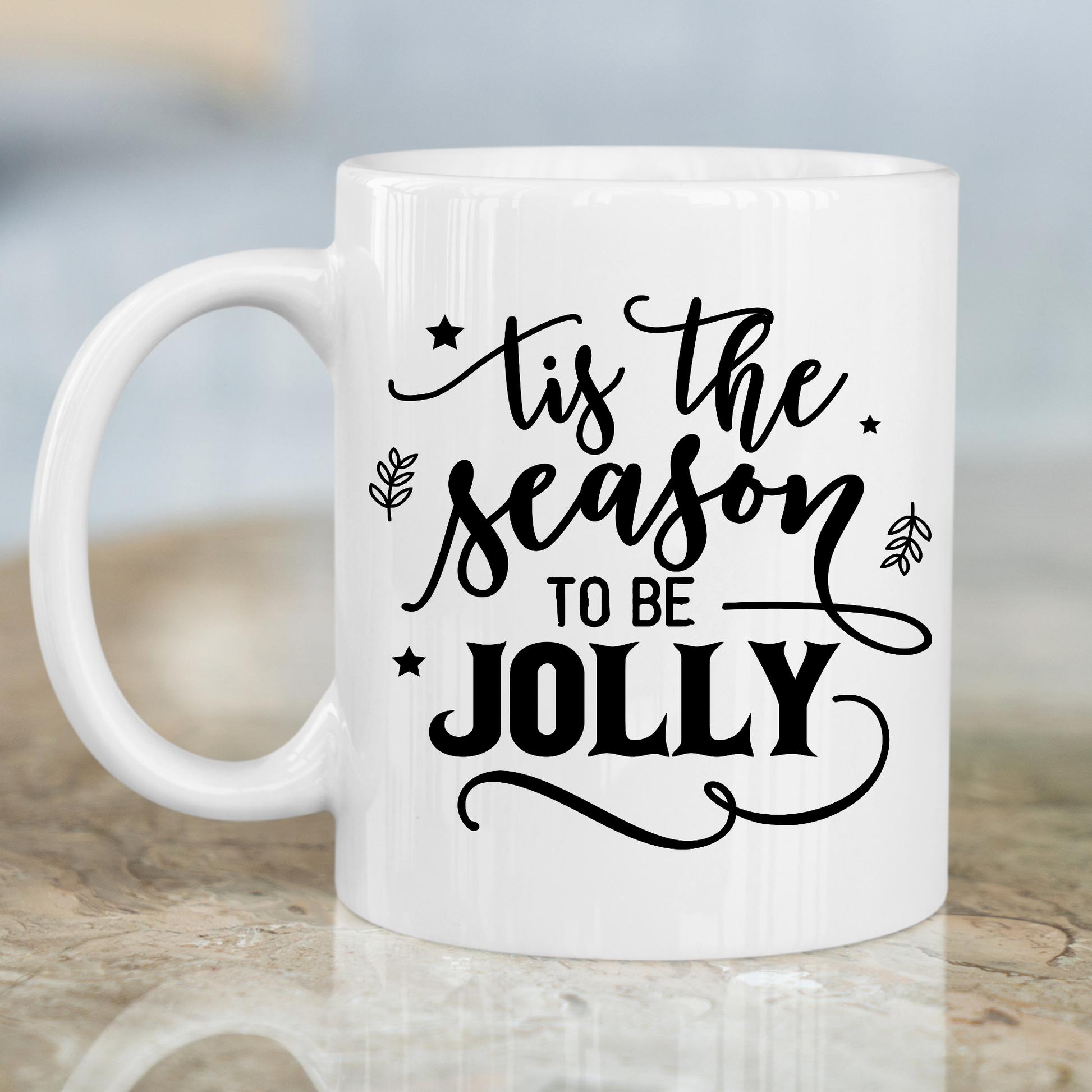 Tis the season to be jolly Christmas Mug - Premium mugs from Lees Krazy Teez - Just $24.95! Shop now at Lees Krazy Teez