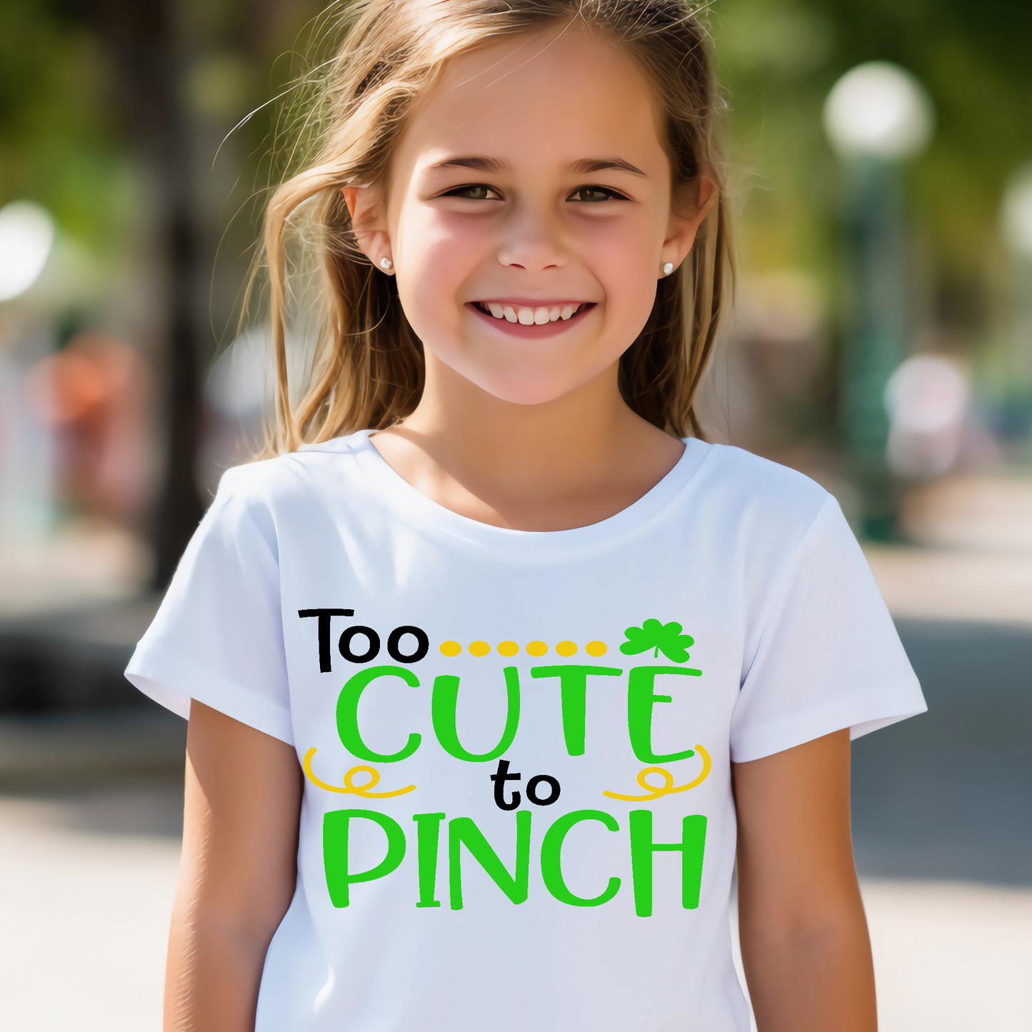 Too cute to pinch st patricks day youth t-shirt - Premium t-shirt from Lees Krazy Teez - Just $19.95! Shop now at Lees Krazy Teez