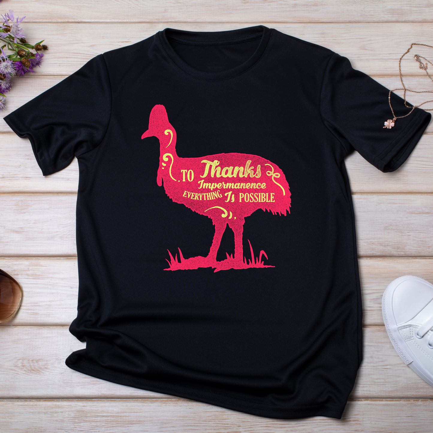 To thank impermanence everything is possible Women's t-shirt - Premium t-shirt from Lees Krazy Teez - Just $19.95! Shop now at Lees Krazy Teez