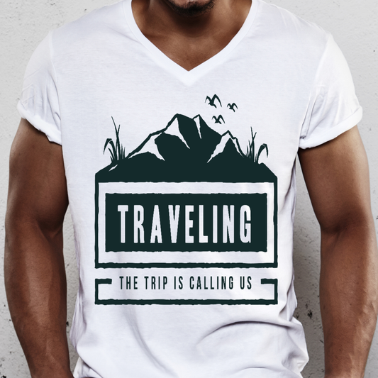 Traveling the trip is calling us Men's t-shirt - Premium t-shirt from Lees Krazy Teez - Just $19.95! Shop now at Lees Krazy Teez