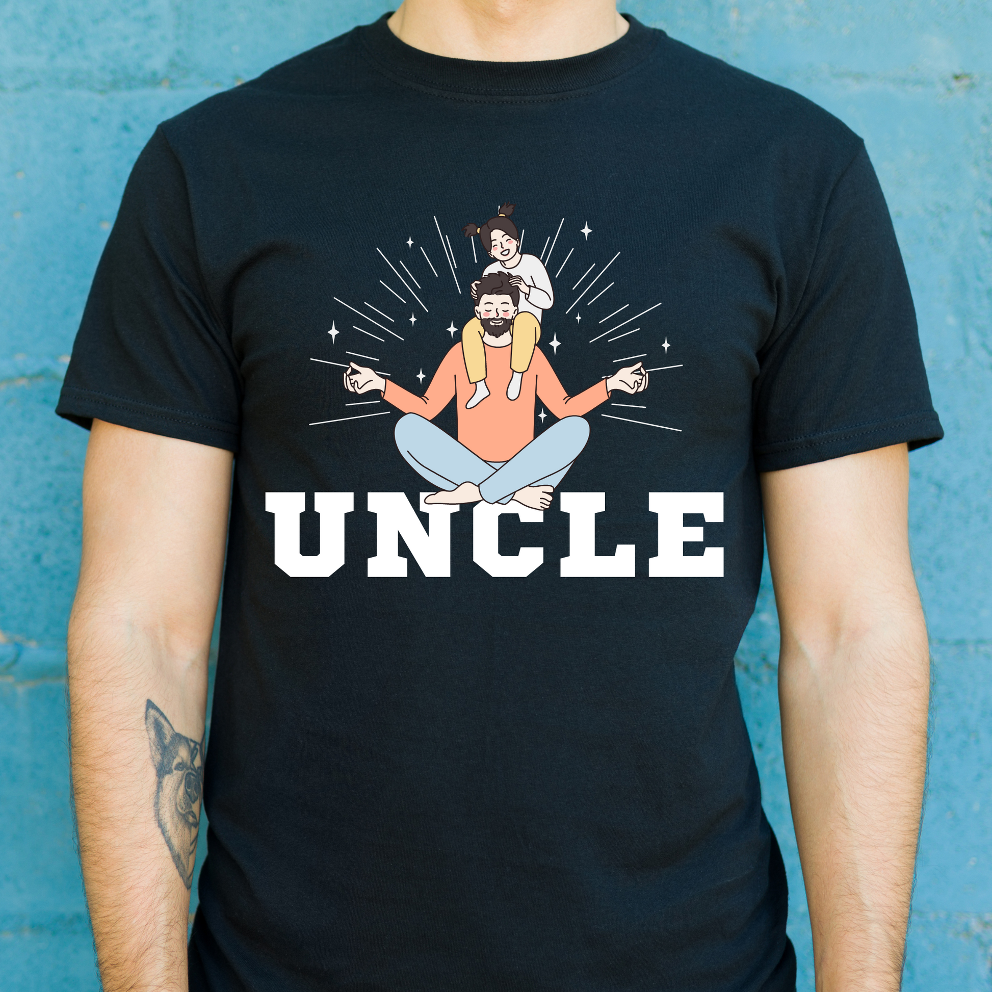 Uncle illustrated amazing tee - awesome uncle t shirt - Premium t-shirt from Lees Krazy Teez - Just $21.95! Shop now at Lees Krazy Teez