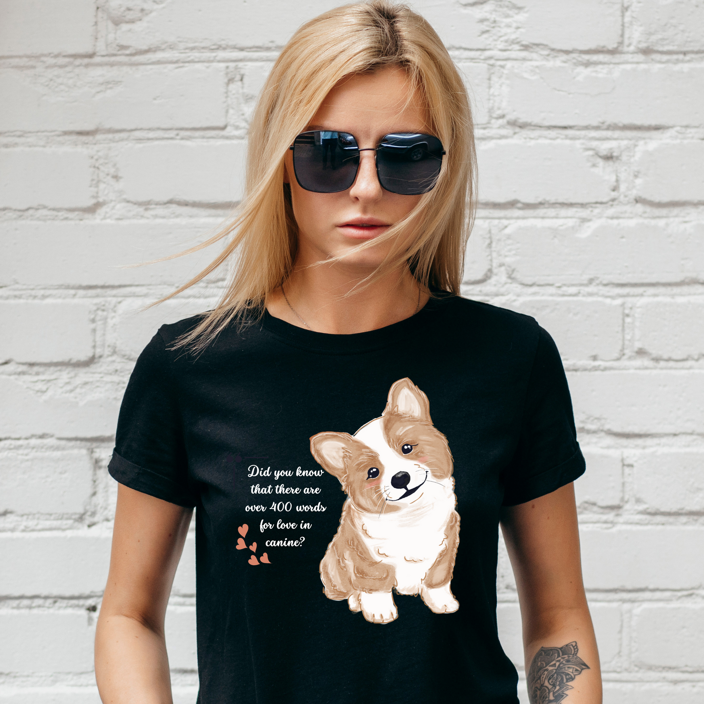 Vector little puppy art - Women's dog animal t-shirt - Premium t-shirt from Lees Krazy Teez - Just $21.95! Shop now at Lees Krazy Teez