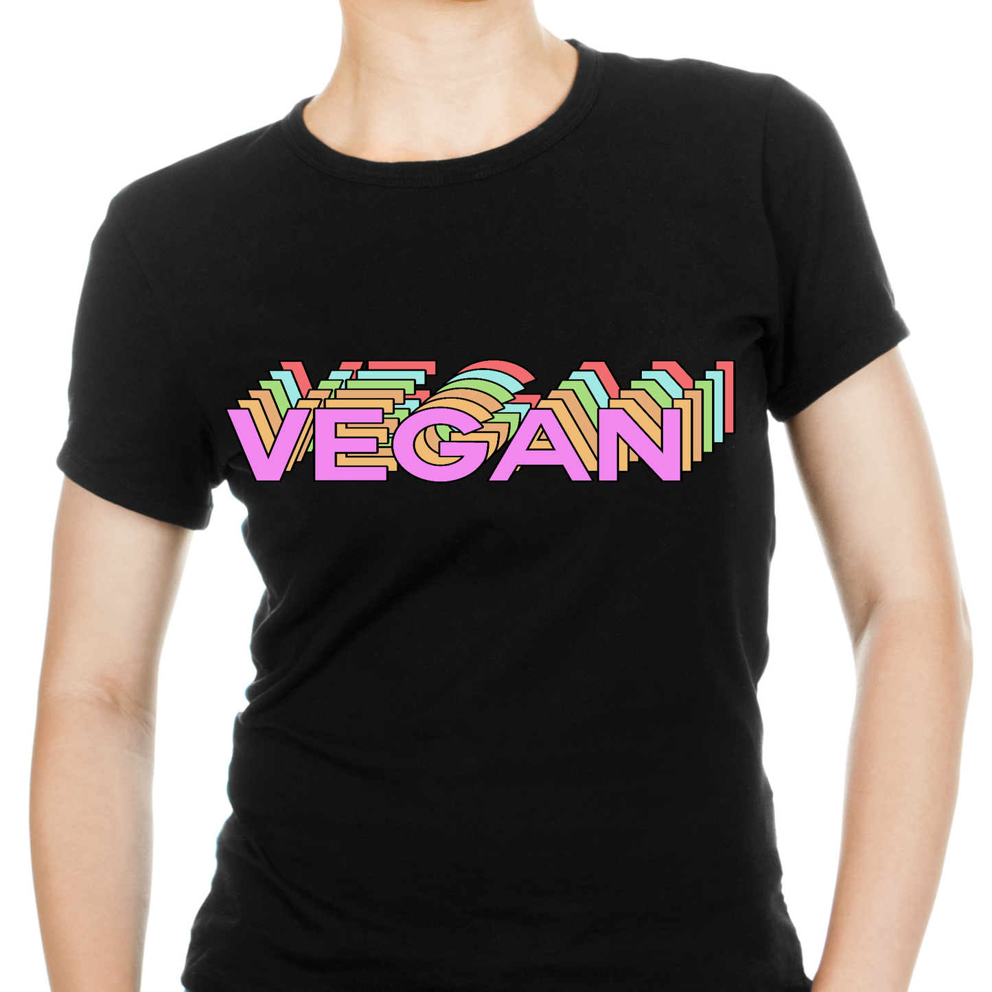 Vegan 3d retro awesome Women's Vegan t-shirt - Premium t-shirt from Lees Krazy Teez - Just $19.95! Shop now at Lees Krazy Teez