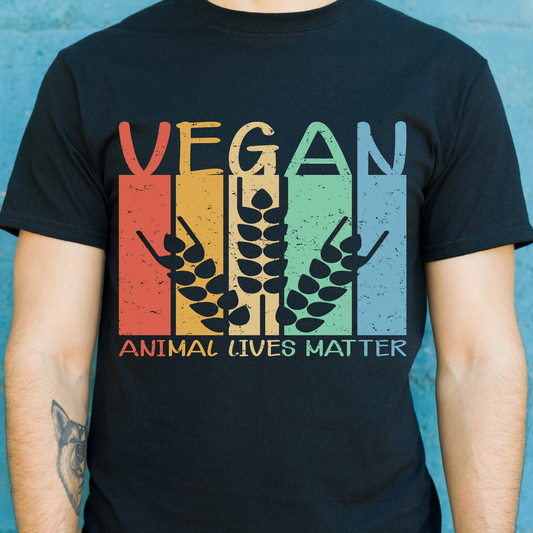 Vegan animal lives matter Men's funny vegan t-shirt - Premium t-shirt from Lees Krazy Teez - Just $19.95! Shop now at Lees Krazy Teez