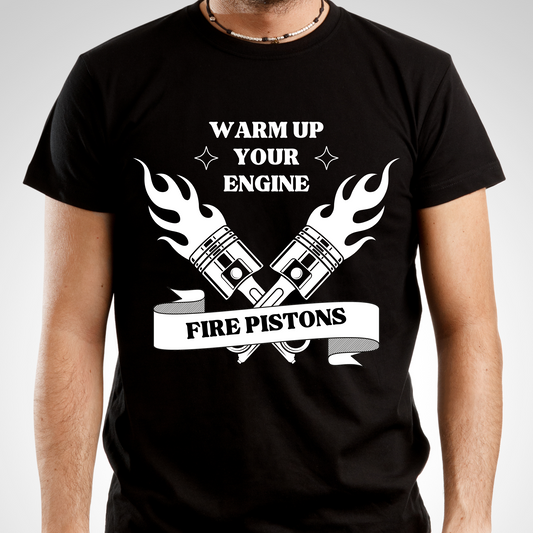 Warm up your engine - Men's awesome tees - Premium t-shirt from Lees Krazy Teez - Just $21.95! Shop now at Lees Krazy Teez