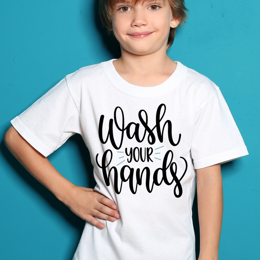 Wash your hands youth boys awesome t-shirt - Premium t-shirt from Lees Krazy Teez - Just $19.95! Shop now at Lees Krazy Teez