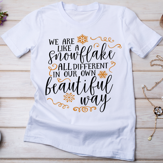 We are like a snowflake all different Women's t-shirt - Premium t-shirt from Lees Krazy Teez - Just $19.95! Shop now at Lees Krazy Teez