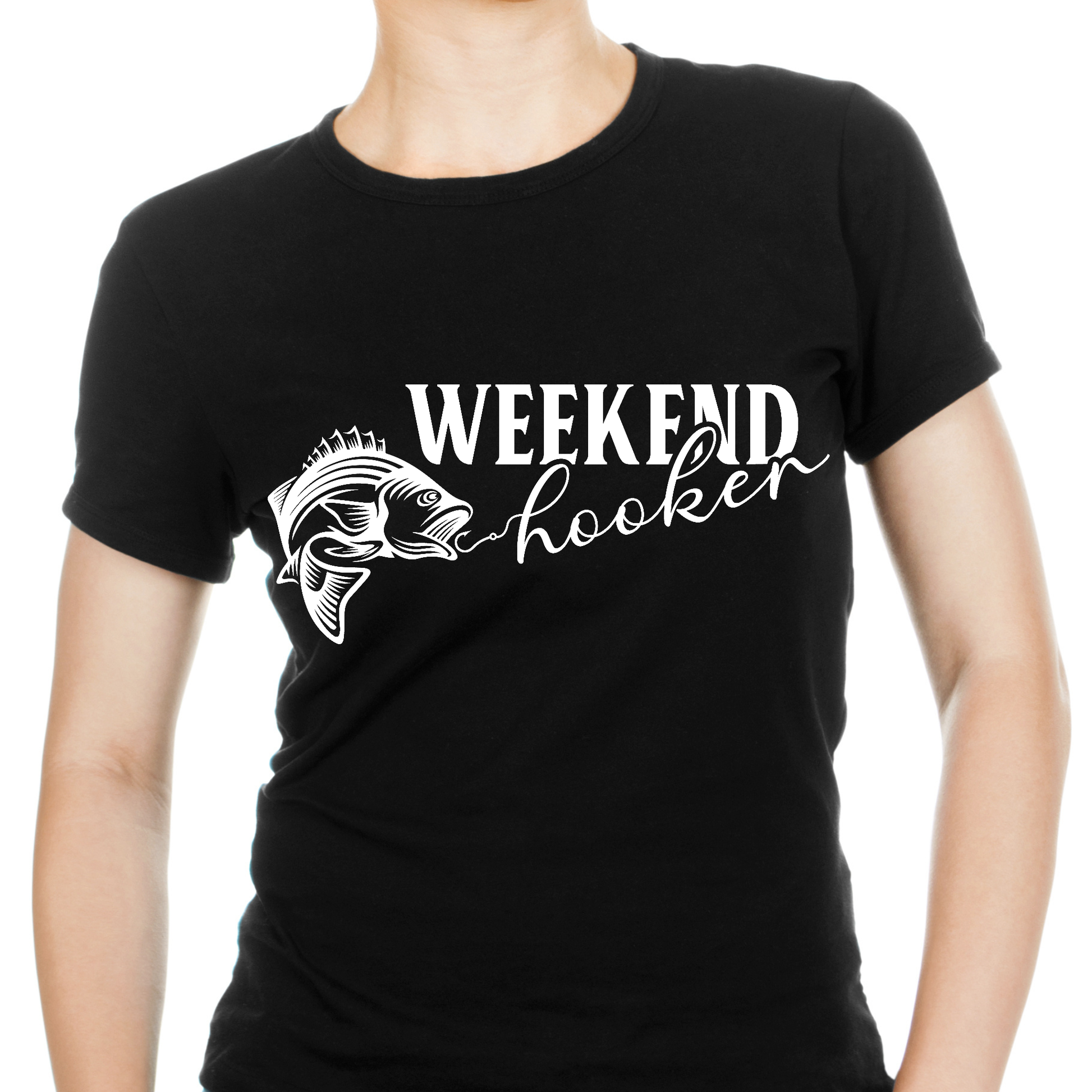 Weekend hooker funny Women's fishing t-shirt - Premium t-shirt from Lees Krazy Teez - Just $19.95! Shop now at Lees Krazy Teez