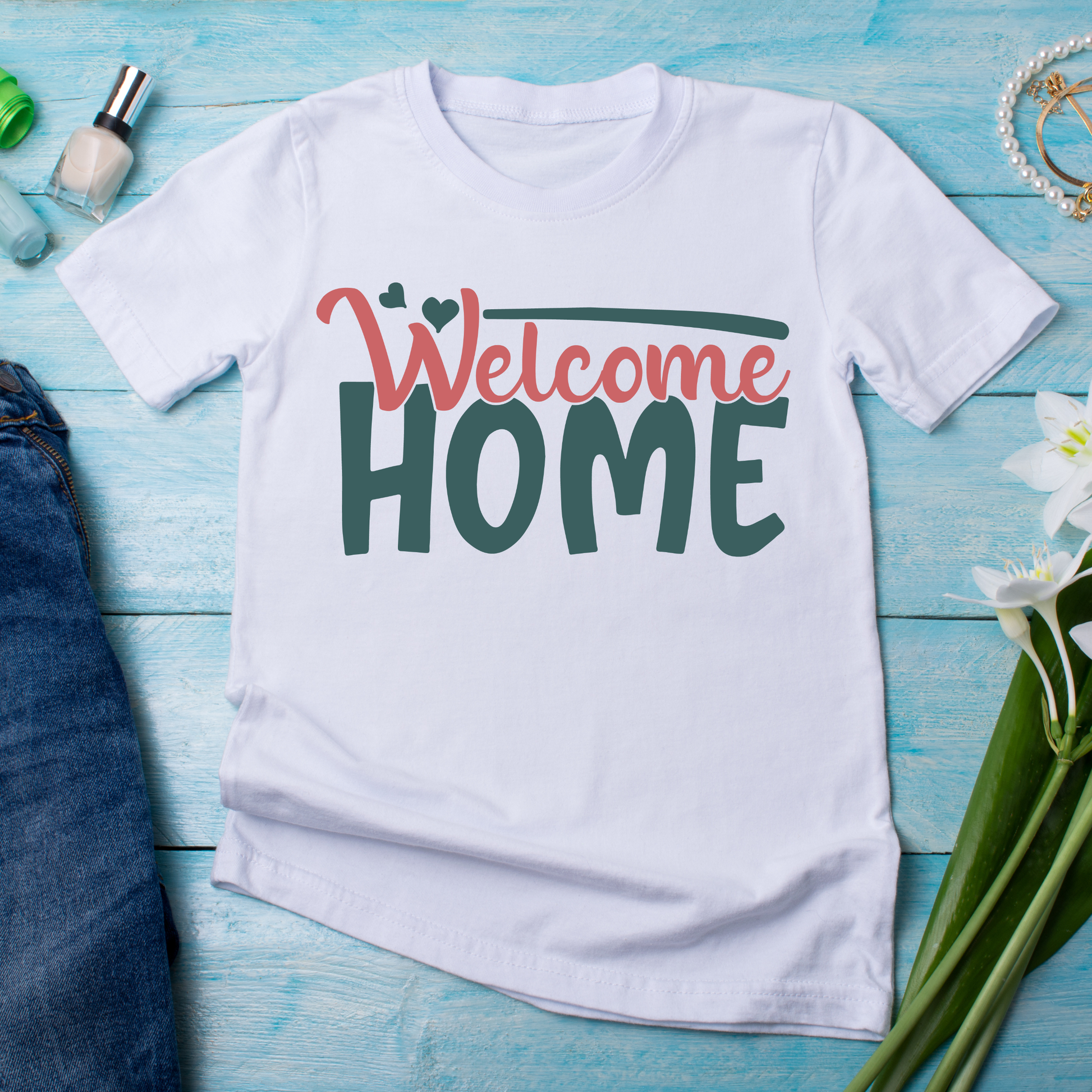 Welcome home quotes and sayings - Women's awesome t-shirt - Premium t-shirt from Lees Krazy Teez - Just $21.95! Shop now at Lees Krazy Teez