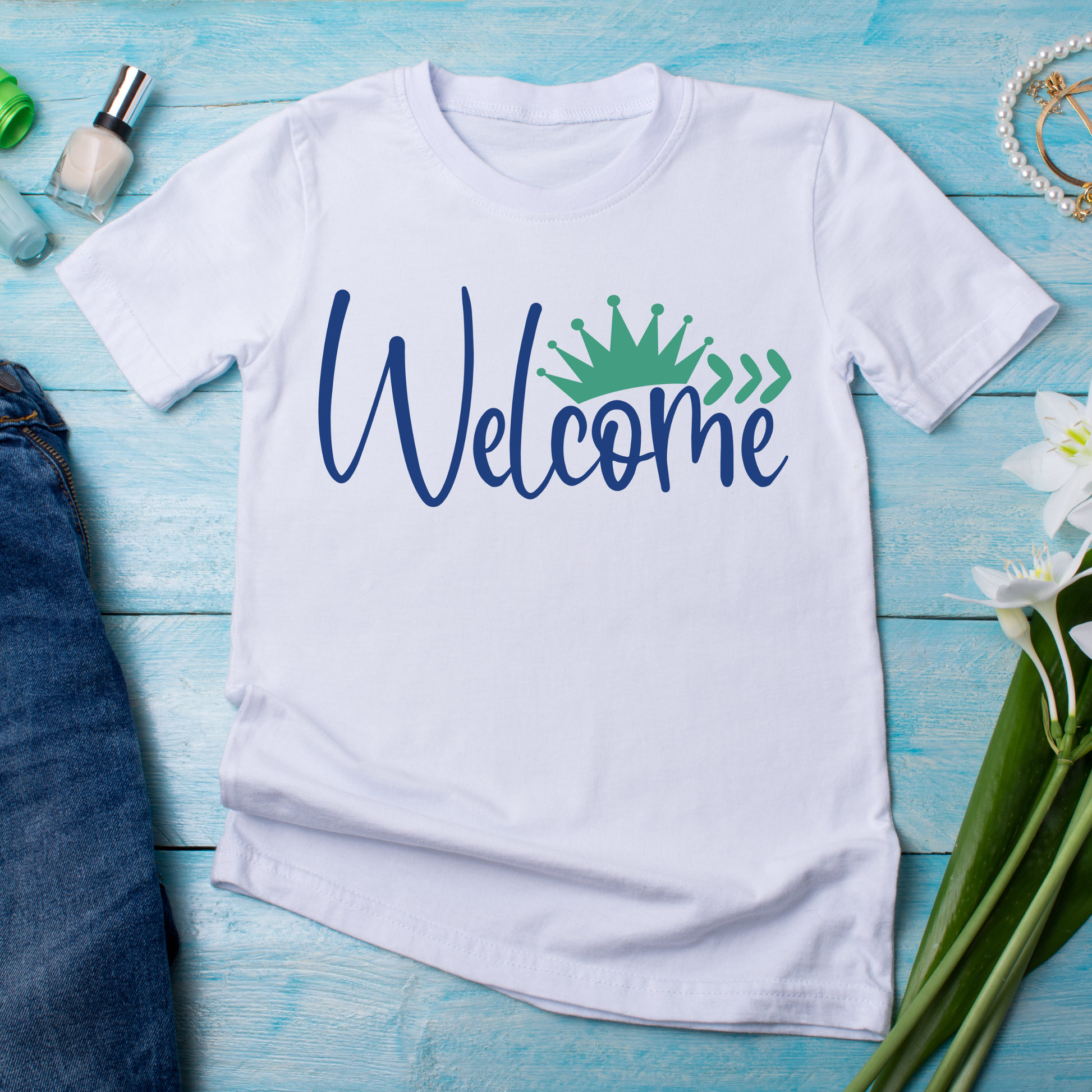 Welcome king quotes and sayings - Women's t-shirt - Premium t-shirt from Lees Krazy Teez - Just $21.95! Shop now at Lees Krazy Teez