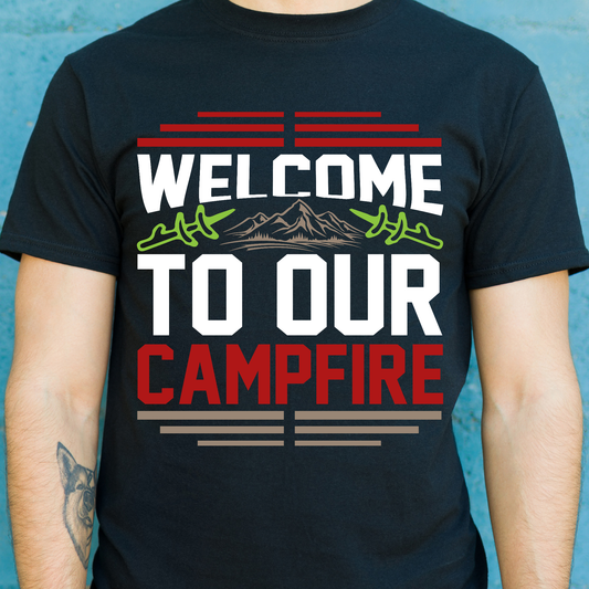 Welcome to our campfire camping Men's t-shirt - Premium t-shirt from Lees Krazy Teez - Just $21.95! Shop now at Lees Krazy Teez