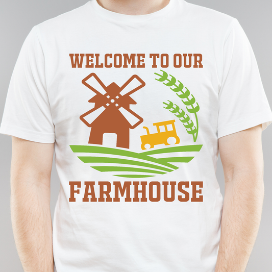 Welcome to our farm house  Men's trendy t shirt - Premium t-shirt from Lees Krazy Teez - Just $21.95! Shop now at Lees Krazy Teez