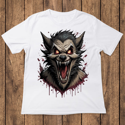 Werewolf splash art Halloween t-shirt - Premium t-shirt from Lees Krazy Teez - Just $24.95! Shop now at Lees Krazy Teez