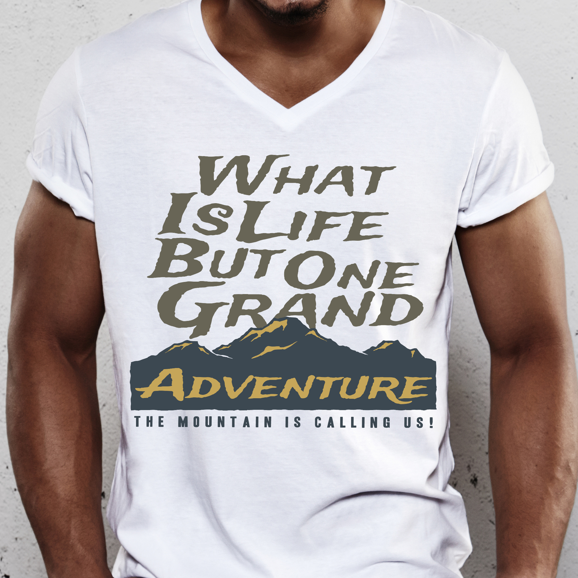 What is life but one grand adventure christian Men's t-shirt - Premium t-shirt from Lees Krazy Teez - Just $19.95! Shop now at Lees Krazy Teez