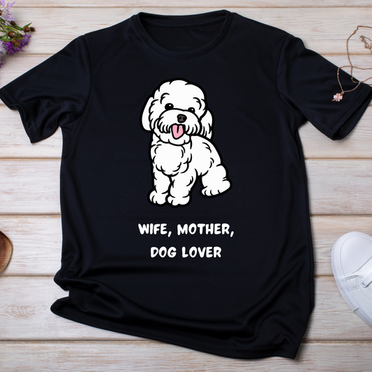 Wife mother dog lover - Women's cute dog animal t-shirt - Premium t-shirt from Lees Krazy Teez - Just $21.95! Shop now at Lees Krazy Teez