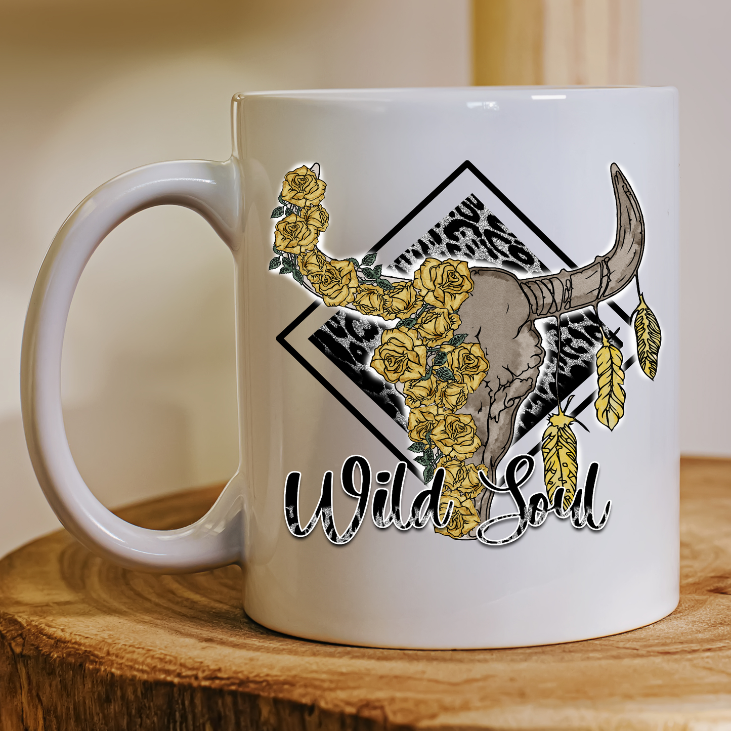 Wild soul bull awesome unique Mug - Premium mugs from Lees Krazy Teez - Just $24.95! Shop now at Lees Krazy Teez