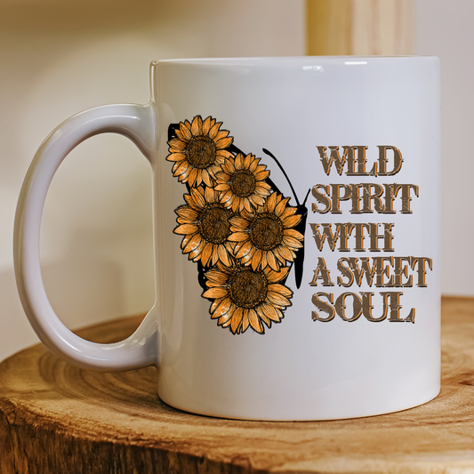 Wild spirit with a sweet soul awesome mug - Premium mugs from Lees Krazy Teez - Just $24.95! Shop now at Lees Krazy Teez