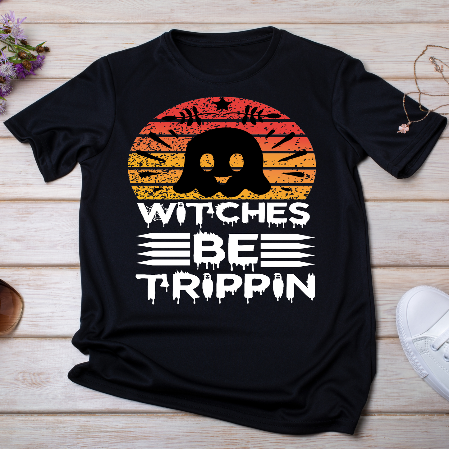 Witches be trippin - Womens Halloween t-shirt - Premium t-shirt from Lees Krazy Teez - Just $21.95! Shop now at Lees Krazy Teez