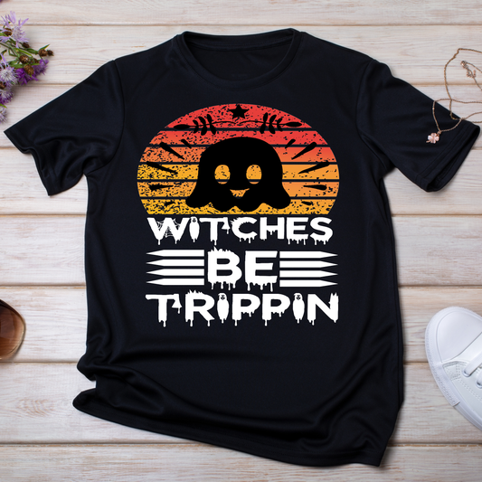 Witches be trippin - Womens Halloween t-shirt - Premium t-shirt from Lees Krazy Teez - Just $21.95! Shop now at Lees Krazy Teez