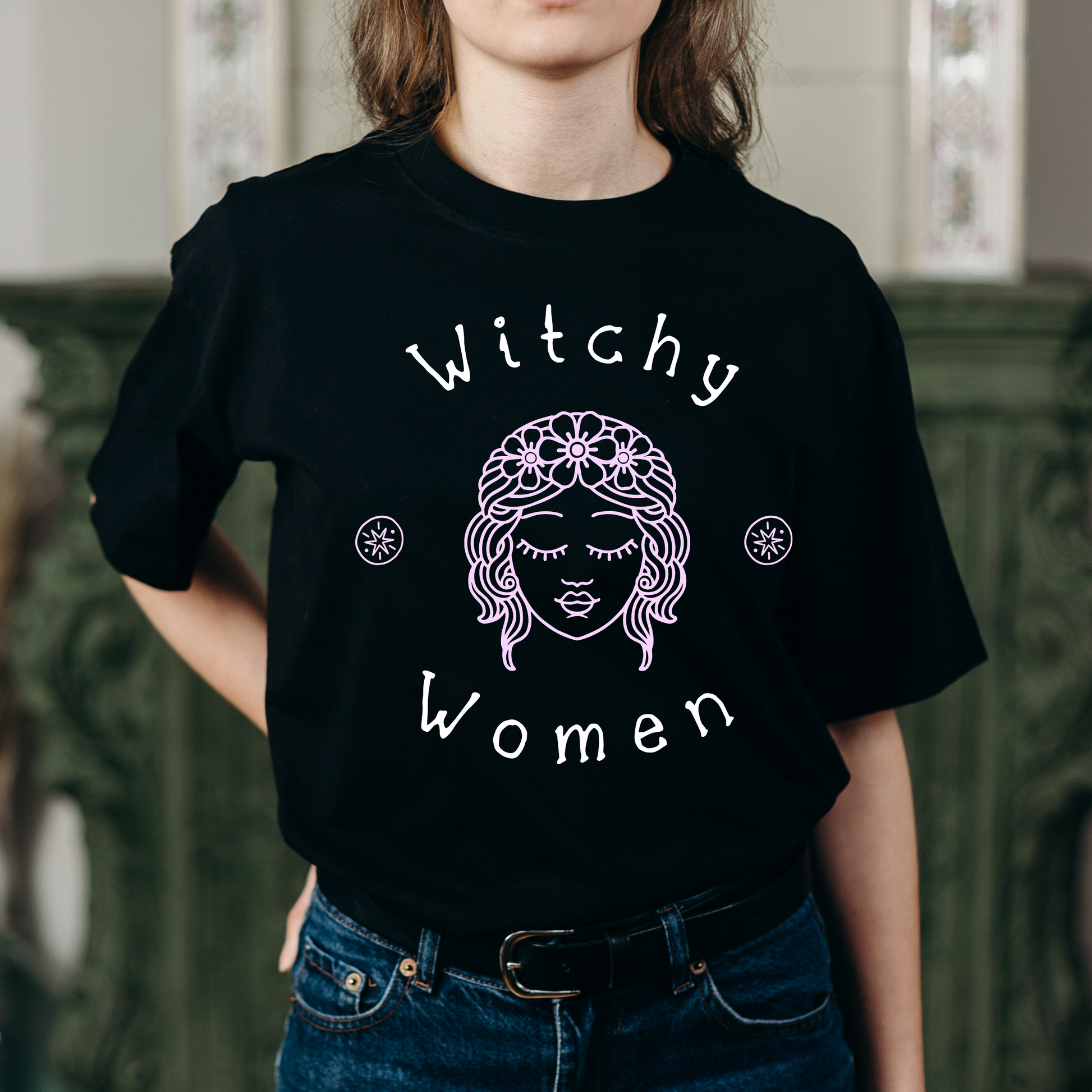 Witchy Women halloween graphic tees - Women's t shirt - Premium t-shirt from Lees Krazy Teez - Just $21.95! Shop now at Lees Krazy Teez