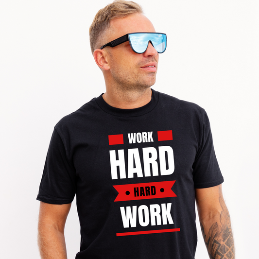 Work hard Men's teez - funny work shirts - Premium t-shirt from Lees Krazy Teez - Just $24.95! Shop now at Lees Krazy Teez