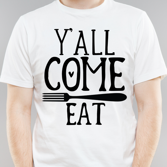 Y'all come eat - Men's cooking t-shirt - Premium t-shirt from Lees Krazy Teez - Just $21.95! Shop now at Lees Krazy Teez