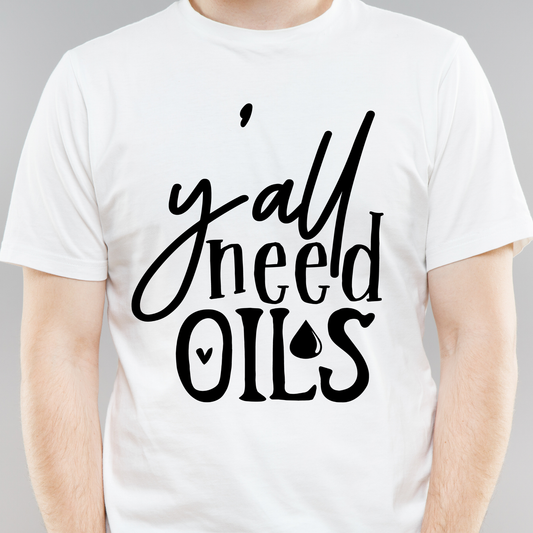 Yall need oils - Men's cooking t-shirt - Premium t-shirt from Lees Krazy Teez - Just $21.95! Shop now at Lees Krazy Teez