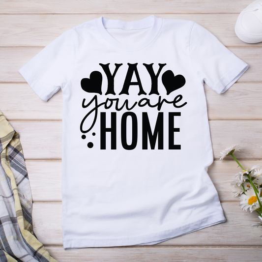 Yay you are home Women's Unique Women t-shirt - Premium t-shirt from Lees Krazy Teez - Just $21.95! Shop now at Lees Krazy Teez