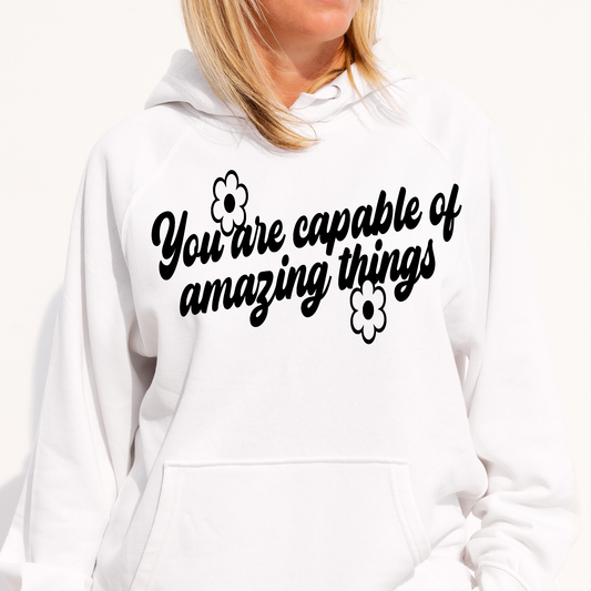 You are cappable of amazing things Women's Hoodie - Premium t-shirt from Lees Krazy Teez - Just $39.95! Shop now at Lees Krazy Teez