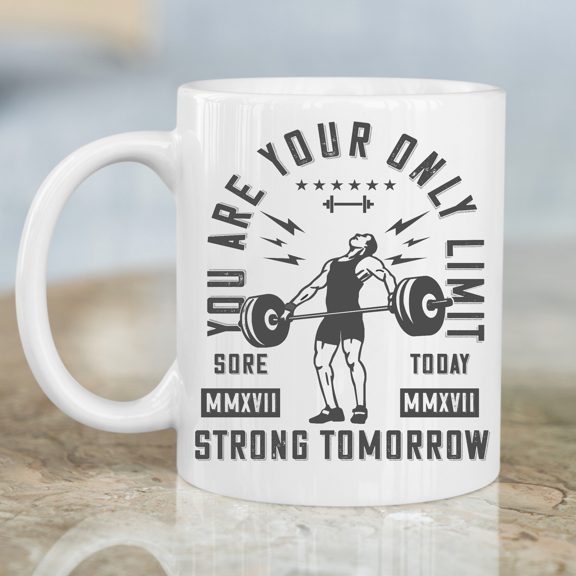 You are your only limit strong tomorrow awesome Mug - Premium mugs from Lees Krazy Teez - Just $24.95! Shop now at Lees Krazy Teez